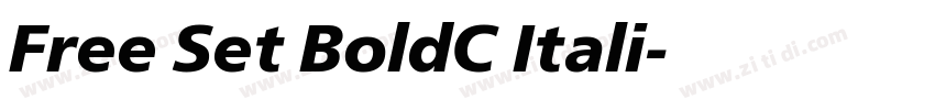 Free Set BoldC Itali字体转换